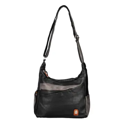 Dámská crossbody kabelka černo/šedá - Firenze Tyges