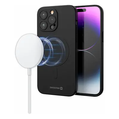 Zadní kryt Swissten Soft Joy MagStick pro Apple iPhone 14 Pro Max, černá