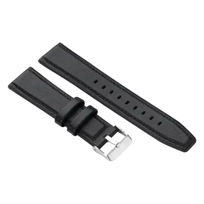 Niceboy Watch band 22mm, černá kůže