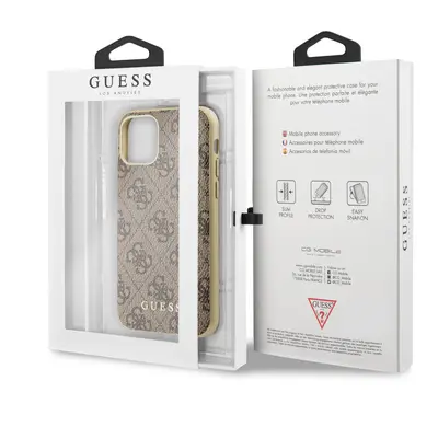 Guess 4G Zadní kryt GUHCN61G4GB pro Apple iPhone 11 brown