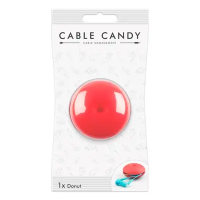 Kabelový organizér Cable Candy Donut, růžový