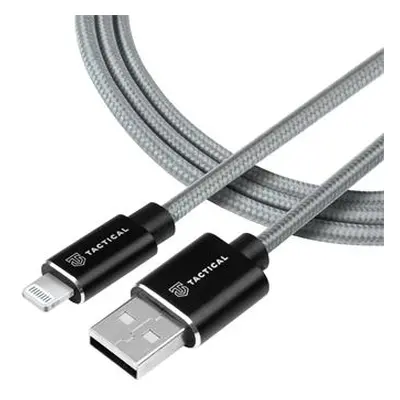 Kabel Tactical Fast Rope Aramid Cable USB-A/Lightning MFI, 1m, šedá