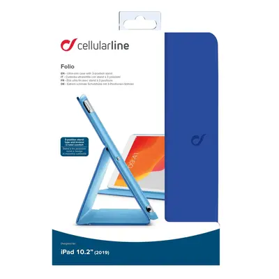 CellularLine FOLIO pouzdro flip pro Apple iPad 10.2" 2019, modré