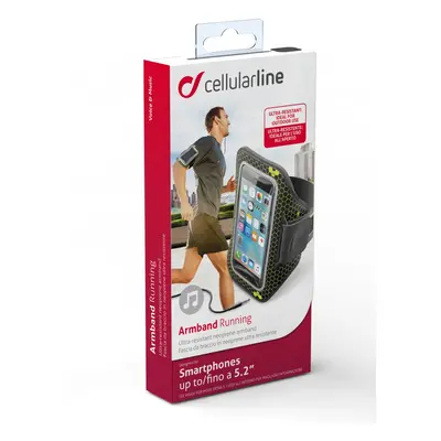 CellularLine ARMBAND RUNNING Sportovní neoprénové pouzdro vel. 5.2", černé