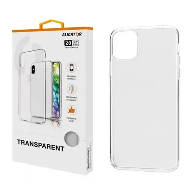 Silikonové pouzdro TRANSPARENT ALIGATOR pro Apple iPhone 11 Pro Max