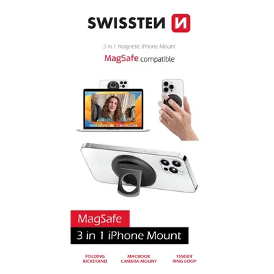 SWISSTEN 3in1 MagStick IPHONE MOUNT BLACK (kompatibilní s MagSafe)