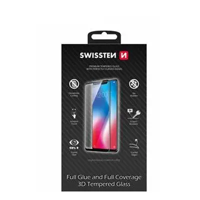 Tvrzené sklo Swissten Ultra Durable 3D Full Glue Glass, pro Samsung Galaxy A20s, černá