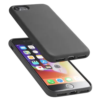 Silikonové pouzdro CellularLine Sensation pro Apple iPhone 6/7/8/SE2020/SE2022, černá