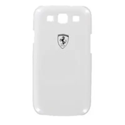 Zadní kryt Ferrari Scuderia Metalic pro Samsung Galaxy S III, white