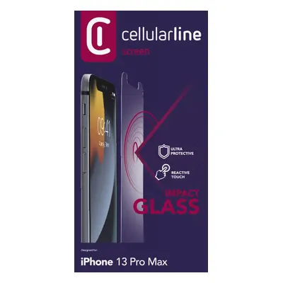 Tvrzené sklo Cellularline Second Glass Ultra pro Apple iPhone 13 Pro Max