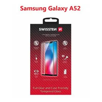 Tvrzené sklo Swissten Ultra Durable 3D Full Glue Glass pro Samsung Galaxy A52/A52 5G/A52s 5G, če