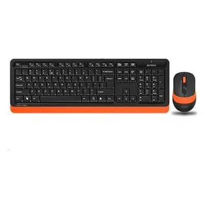 Bezdrátová klávesnice + myš A4tech FG1010 FSTYLER, oranžová