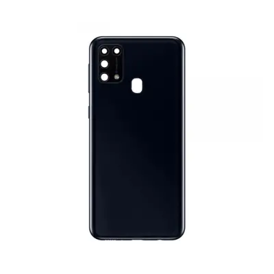 Zadní kryt baterie s čočkami a rámečkem pro Samsung Galaxy M31, black (OEM)