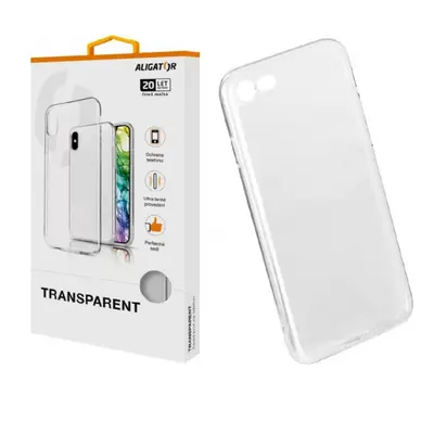 Silikonové pouzdro TRANSPARENT ALIGATOR pro Apple iPhone 7/8/SE2020/SE2022