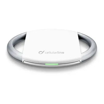 Bezdrátová nabíječka Cellularline Wireless Fast Charger + Fast Charge adaptér 10W, Qi standard b