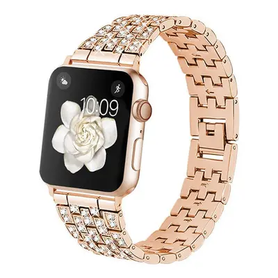 Řemínek Worryfree Diamond Blocks Apple 38/40/41mm, gold