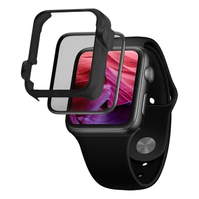 Ochranné tvrzené sklo FIXED 3D Full-Cover s aplikátorem pro Apple Watch 40mm, černá