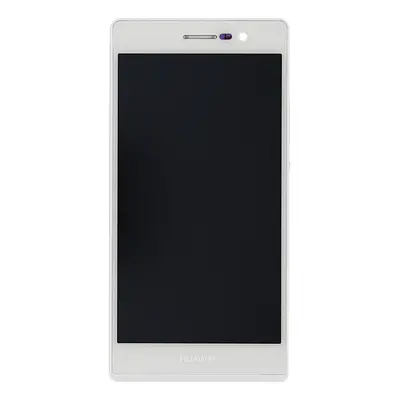 LCD + dotyk + přední kryt (separated) pro Huawei P7, white ( OEM )