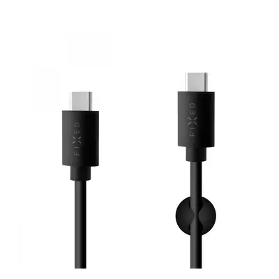 Dlouhý datový a nabíjecí USB-C kabel FIXED s konektorem USB-C, USB 2.0, 2 metry, 15W, Black