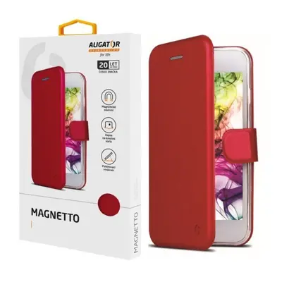 Flipové pouzdro ALIGATOR Magnetto pro Apple iPhone 12/12 Pro, červená