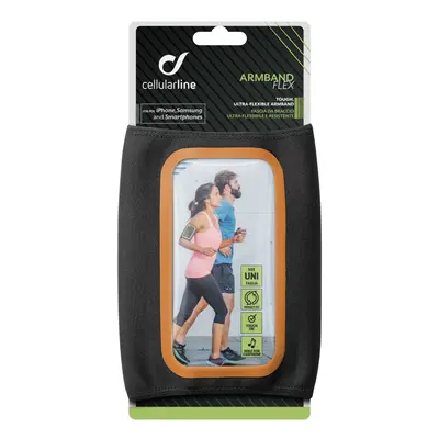 CellularLine ARMBAND FLEX Sportovní neoprénové pouzdro SUMMER EDITION vel. 5.2" černé