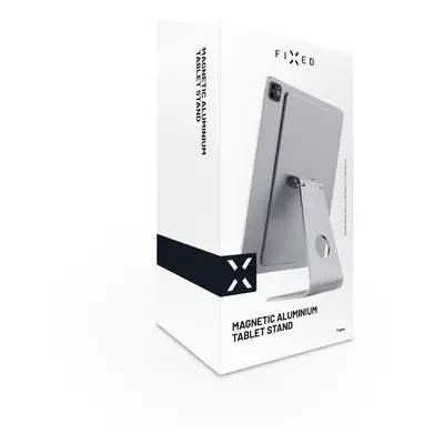 Hliníkový magnetický stojánek FIXED Frame pro Apple iPad Pro 12.9" (2018/2020/2021), stříbrná