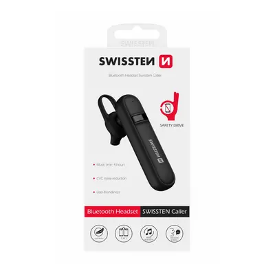 Bluetooth Headset Swissten Caller, černá