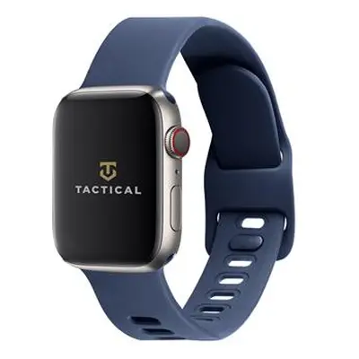 Silikonový řemínek Tactical 795 Clasic pro Apple Watch 1/2/3/4/5/6/7/SE 42/44/45mm, modrá