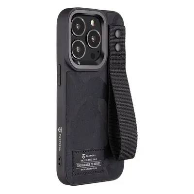 Zadní kryt Tactical Camo Troop Drag Strap pro Apple iPhone 14 Pro, černá