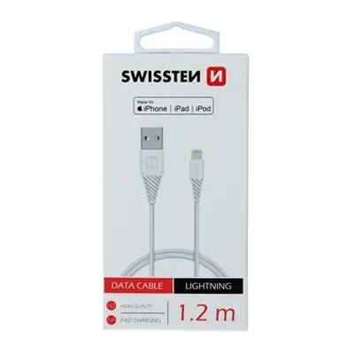 Datový kabel SWISSTEN USB / LIGHTNING MFi 1,2 m white