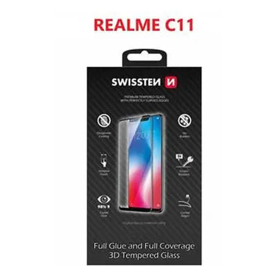 Tvrzené sklo Swissten Ultra Durable 3D Full Glue Glass pro Samsung Galaxy A72, černá