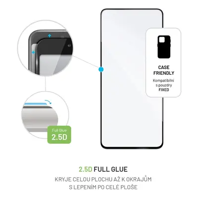 Tvrzené sklo FIXED Full-Cover pro Realme C55, černá