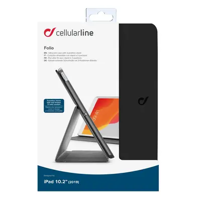 CellularLine FOLIO pouzdro flip pro Apple iPad 10.2" 2019, černé