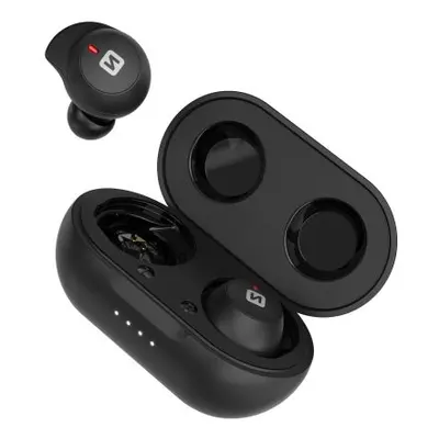 Bluetooth TWS sluchátka Swissten Stonebuds černá