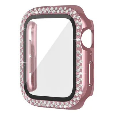 Pouzdro Worryfree Bling Bumper Case pro Apple Watch 45mm, růžová