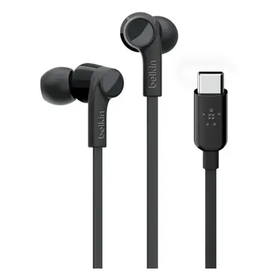 In-ear sluchátka Belkin Rockstar, USB-C, černá