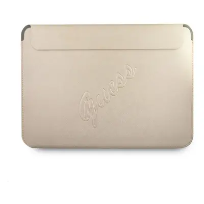 Guess Saffiano Computer Sleeve GUCS13PUSASLG pouzdro na notebook 13" light gold