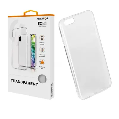 Silikonové pouzdro TRANSPARENT ALIGATOR pro Apple iPhone 6/6S