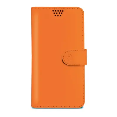 Pouzdro typu kniha CELLY Wally Unica, velikost XL, 4,5" - 5", oranžové