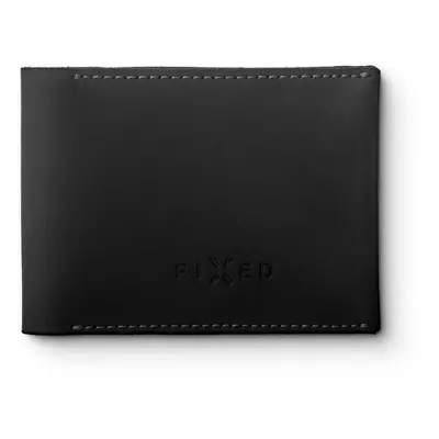 FIXED Wallet Kožená peněženka z pravé hovězí kůže, černá