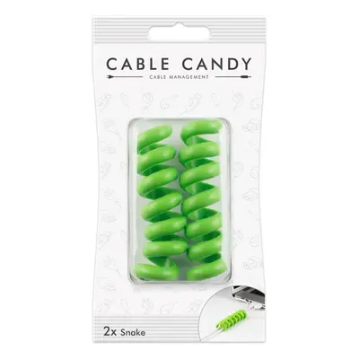 Kabelový organizér Cable Candy Snake, 2 ks, zelený