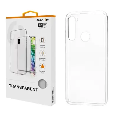 Silikonové pouzdro TRANSPARENT ALIGATOR pro Xiaomi Redmi Note 8