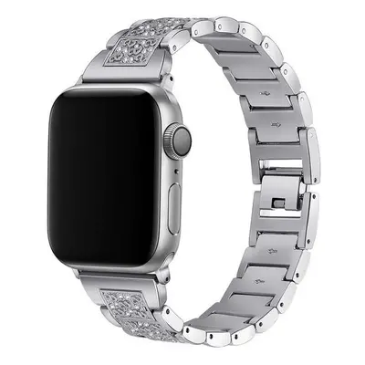 Řemínek Worryfree Dressy S-Block pro Apple 42/44/45mm, silver