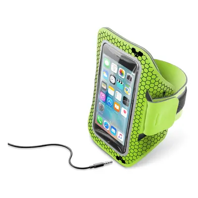 CellularLine ARMBAND FITNESS soft pouzdro do 5,2" limetkové