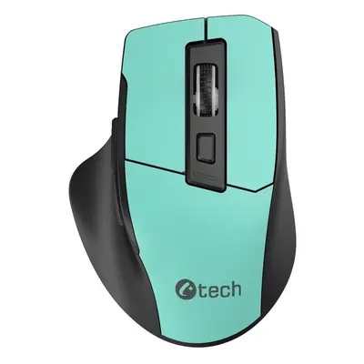 C-TECH myš Ergo WLM-05, 1600DPI, 6 tlačítek, USB nano receiver, mint