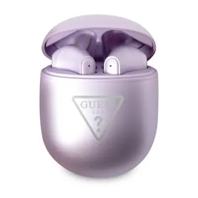 Guess True Wireless Triangle Logo Glossy Purple