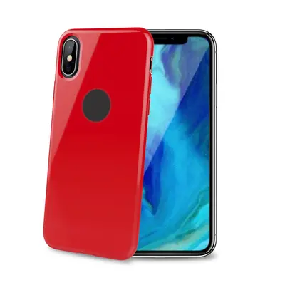 CELLY Gelskin silikonové pouzdro pro Apple iPhone XS Max, red