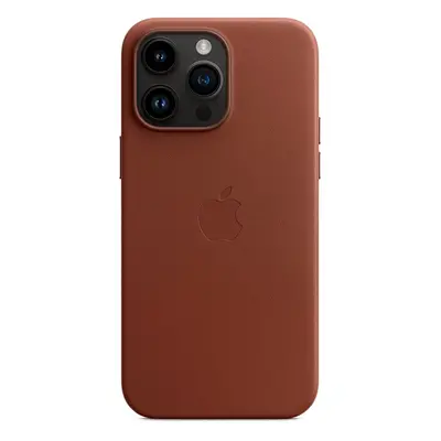 Apple kožený kryt Leather Case MagSafe pro Apple iPhone 14 Plus, umber