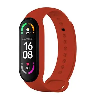 Silikonový řemínek FIXED Silicone Strap pro Xiaomi Band 7/ Mi Band 6/ Mi Band 5, červená