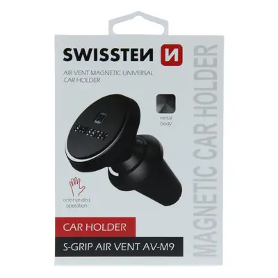 Magnetický držák do ventilace auta Swissten S-Grip AV-M9, černý